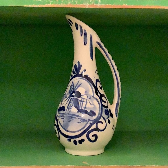 Vintage Delfts Blue Miniature Pitcher